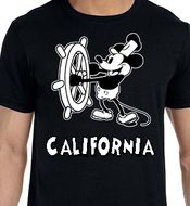 California Steamboat Willie Wholesale T-shirts Gildan Softstyle 640