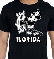 Florida Steamboat Willie T-shirts Gildan Softstyle 640 Wholesale