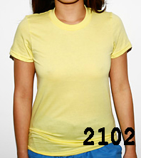 American Apparel Womens Jersey T-shirts 2102 Wholesale Blank T-shirts